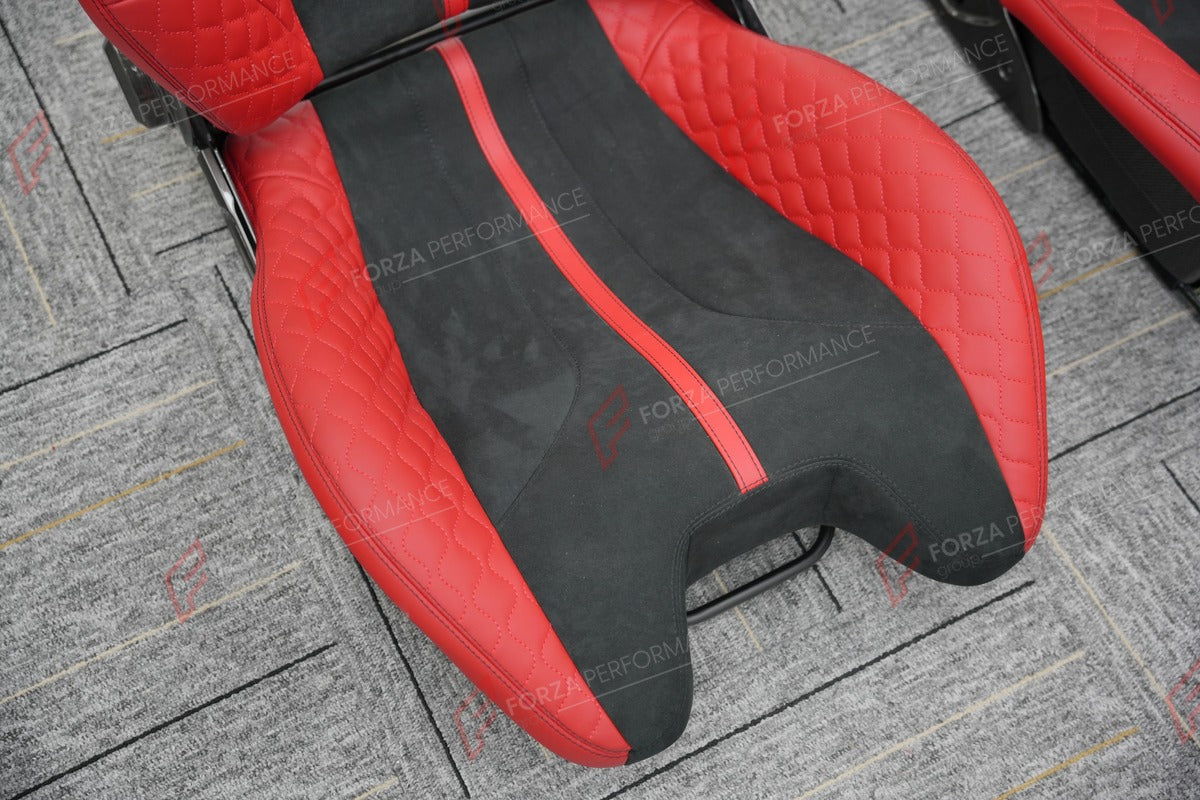 CARBON BUCKET SEATS LWCB for PORSCHE 718 982 911 991 992 BOXSTER CAYMAN CAYENNE MACAN

A single seat can be sold, purchasing a pair is not required.

All bucket seats photos on our website are real images of the actual product.

We produce custom carbon bucket seats for every Porsche models. We offer fully customizable options.

Custom Options:

Cushion Inserts: Custom Design
Finishing Options: Alcantara, Leather, Cloth
Logo Options: Custom Logo by your request
Seats shell material: Carbon

NOTE: Profession