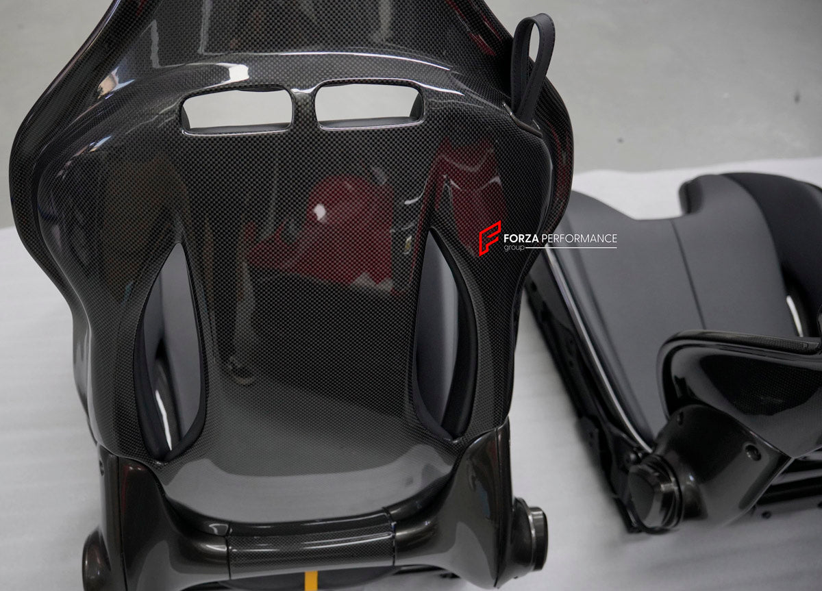 CARBON BUCKET SEATS LWCB for PORSCHE 718 982 911 991 992 BOXSTER CAYMAN CAYENNE MACAN

A single seat can be sold, purchasing a pair is not required.

All bucket seats photos on our website are real images of the actual product.

We produce custom carbon bucket seats for every Porsche models. We offer fully customizable options.

Custom Options:

Cushion Inserts: Custom Design
Finishing Options: Alcantara, Leather, Cloth
Logo Options: Custom Logo by your request
Seats shell material: Carbon

NOTE: Profession
