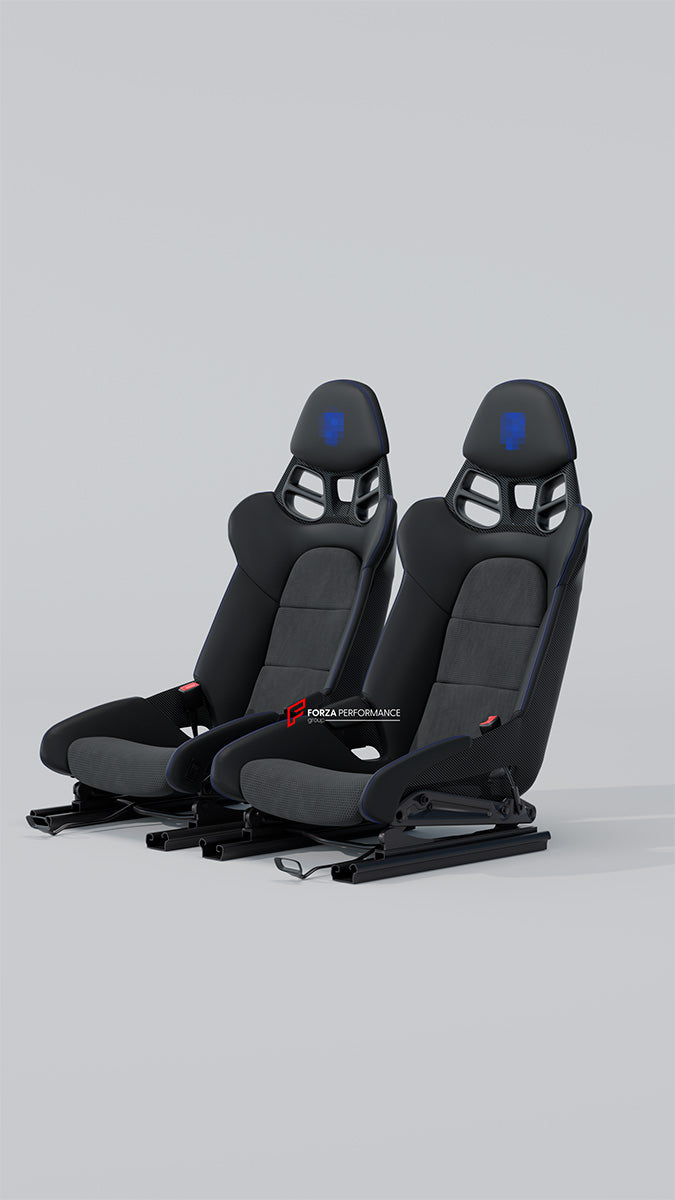 CARBON BUCKET SEATS LWCB for PORSCHE 911 991.2 GT3 2018

We manufacture custom carbon bucket seats for Porsche models. We offer fully customizable options including an optional memory foam insert, integrated side airbags, electric connectors to seat belts, and a seat occupancy sensor further elevate safety without compromising on a lightweight, durable construction—ensuring you race ahead with unmatched support.

Advantages of Forza Performance Group Bucket Seats:
Fully Customizable Design
Optional Memory F