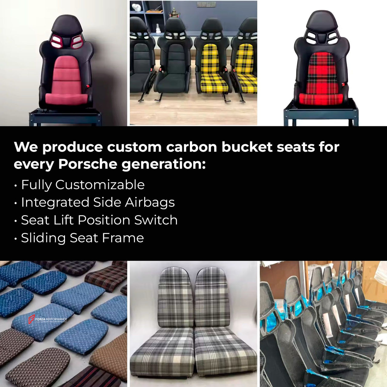 CARBON BUCKET SEATS LWCB for PORSCHE 911 991.2 CARRERA T | S
