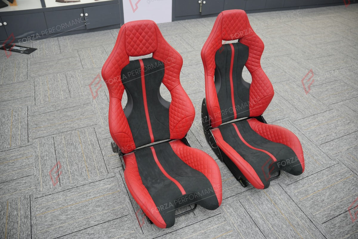CARBON BUCKET SEATS LWCB for TOYOTA SUPRA GR GR86 GT86 COROLLA TRUENO

A single seat can be sold, purchasing a pair is not required.

All bucket seats photos on our website are real images of the actual product.

We produce custom carbon bucket seats for every Toyota models. We offer fully customizable options.

Custom Options:

Cushion Inserts: Custom Design
Finishing Options: Alcantara, Leather, Cloth
Logo Options: Custom Logo by your request
Seats shell material: Carbon

NOTE: Professional installation i