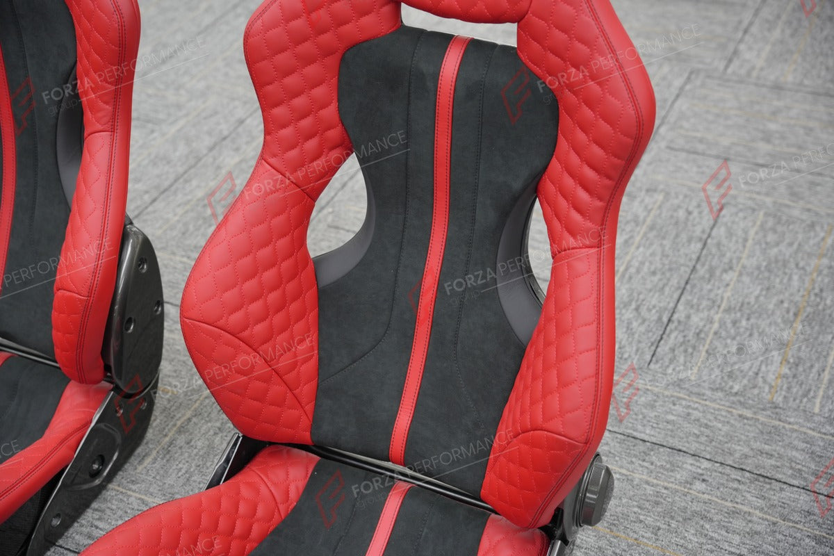 CARBON BUCKET SEATS LWCB for TOYOTA SUPRA GR GR86 GT86 COROLLA TRUENO

A single seat can be sold, purchasing a pair is not required.

All bucket seats photos on our website are real images of the actual product.

We produce custom carbon bucket seats for every Toyota models. We offer fully customizable options.

Custom Options:

Cushion Inserts: Custom Design
Finishing Options: Alcantara, Leather, Cloth
Logo Options: Custom Logo by your request
Seats shell material: Carbon

NOTE: Professional installation i