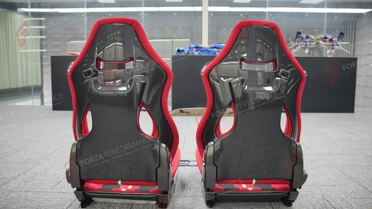 CARBON BUCKET SEATS LWCB for TOYOTA SUPRA GR GR86 GT86 COROLLA TRUENO

A single seat can be sold, purchasing a pair is not required.

All bucket seats photos on our website are real images of the actual product.

We produce custom carbon bucket seats for every Toyota models. We offer fully customizable options.

Custom Options:

Cushion Inserts: Custom Design
Finishing Options: Alcantara, Leather, Cloth
Logo Options: Custom Logo by your request
Seats shell material: Carbon

NOTE: Professional installation i