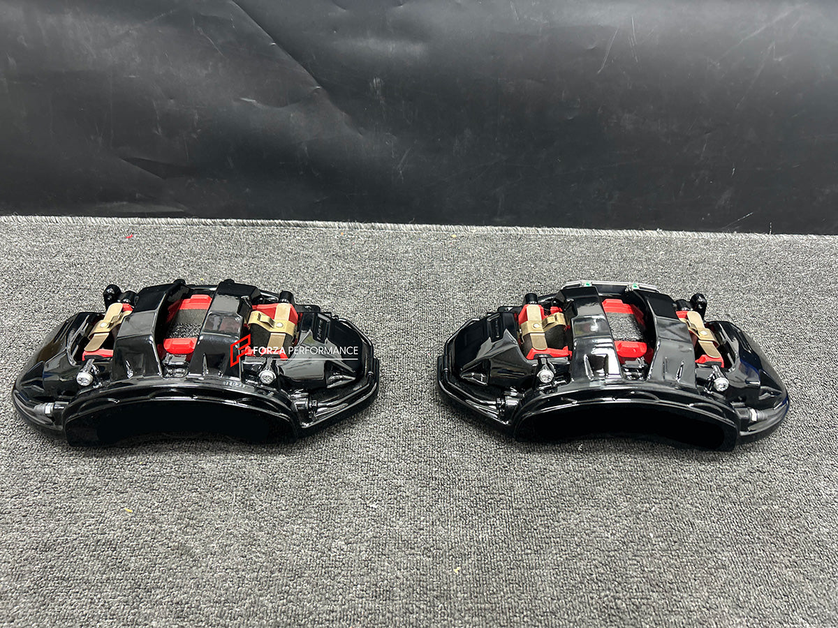 We manufacture premium quality carbon ceramic brakes discs rotors for MERCEDES BENZ S-CLASS S63 AMG W222 2013 - 2021 in any size

Specification:

6 Pot Front Brake Calipers
4 Pot Front Brake Calipers
Front disc: 420 mm, thickness 40 mm

Rear disc: 380 mm, thickness 32 mm
Material: Carbon Ceramic ( C / SiC) rings, Aluminium hat / bell

Includes: Carbon ceramic brake disсs / rotors, brake pads, spacers for calipers, hoses.

Fitment: Direct Bolt-On replace OE IRON