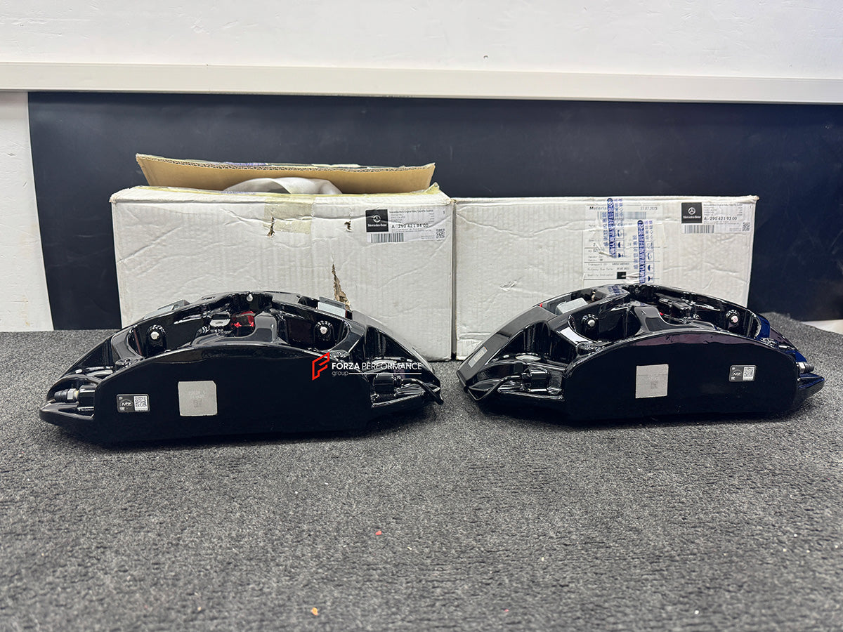 We manufacture premium quality carbon ceramic brakes discs rotors for MERCEDES BENZ S-CLASS S680 V12 MAYBACH W223 2022+ in any size

Specification:

Genuine Mercedes Benz AMG 6 Pot Front Brake Calipers
Front disc: 420 mm, thickness 40 mm

Rear disc: 380 mm, thickness 32 mm
Material: Carbon Ceramic ( C / SiC) rings, Aluminium hat / bell

Includes: Carbon ceramic brake disсs / rotors, brake pads, spacers for calipers.

Fitment: Direct Bolt-On replace OE IRON