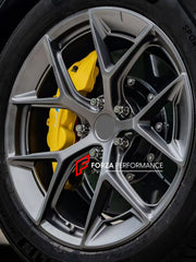 We manufacture premium quality carbon ceramic brakes discs rotors for PORSCHE CAYENNE 9YO FACELIFT 2024+ in any size

Specification:

Authentic Alcon RC6 6 Pot Front Brake Calipers
Front disc: 410 mm

Rear disc: 380 mm
Material: Carbon Ceramic ( C / SiC) rings, Aluminium hat / bell

Includes: Carbon ceramic brake disсs / rotors, brake pads, brackets for calipers, hoses.

Fitment: Direct Bolt-On replace OE IRON
