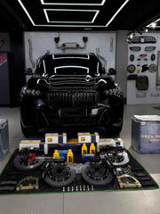 CARBON CERAMIC BBK BIG BRAKE KIT for BMW X5M F95 2019 - 2023

Forza Performance Group offers various types of big brake kits, all types of aftermarket brake calipers, as well as genuine original brands of all types, such as AP Racing, Brembo, Akebono, AMG, M Performance, Audi, Porsche, Lamborghini, Toyota TRD, etc.

Material: Carbon Ceramic

Current set includes:

2x Authentic AP Racing CP9570&nbsp;6 Pot Front Brake Calipers
2x Authentic AP Racing CP9582&nbsp;4 pot Rear Brake Calipers
2x Electric Parking Br