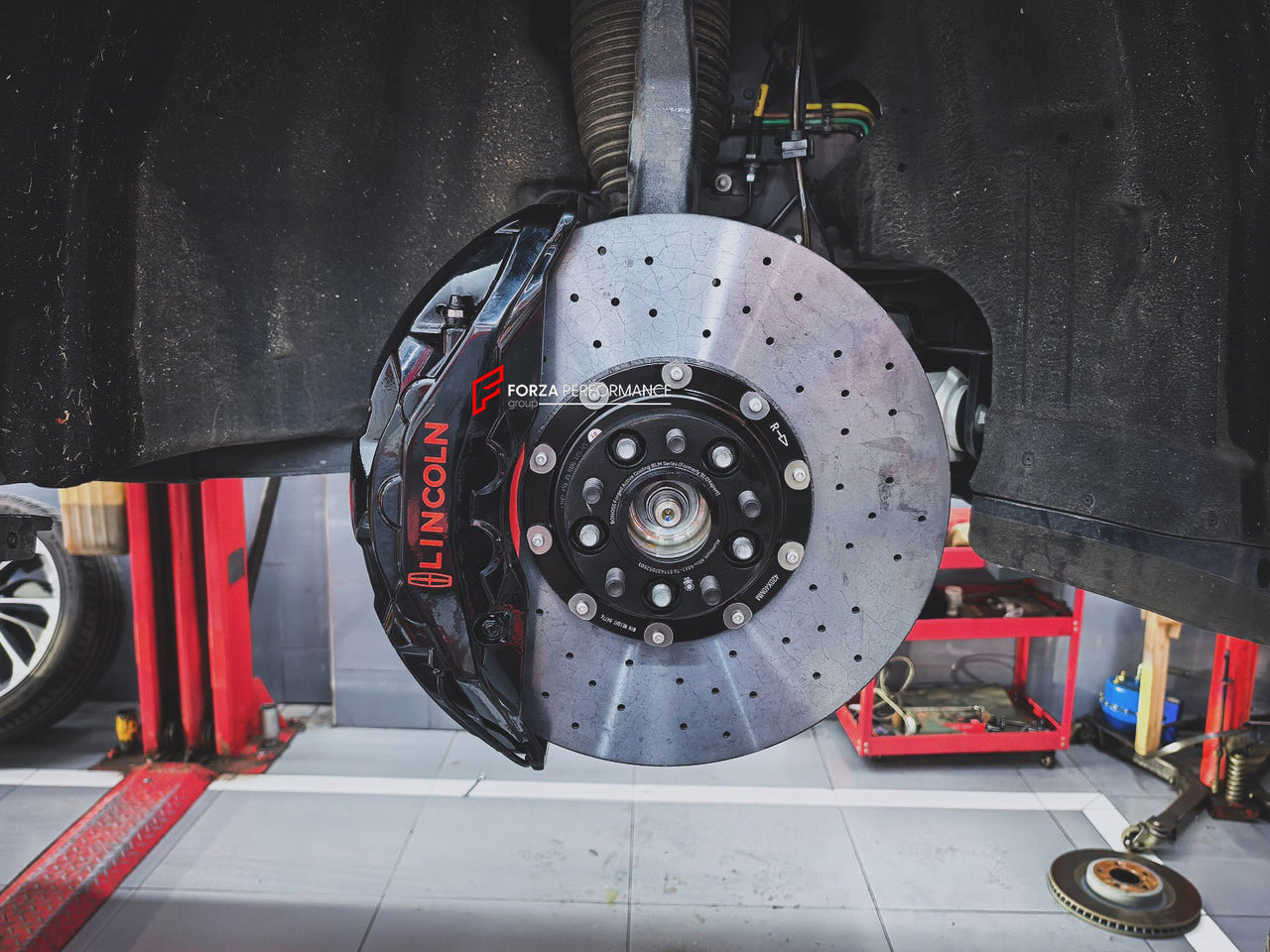 We manufacture premium quality carbon ceramic brakes discs rotors for LINCOLN AVIATOR 2 2019+ in any size

Specification:

Authentic Akebono 10 Pot Front Brake Calipers
4 pot Rear Brake Calipers
Electric Parking Brakes
Front disc: 420 mm, thickness 40 mm

Rear disc: 410 mm, thickness 32 mm
Material: Carbon Ceramic ( C / SiC) rings, Aluminium hat / bell

Includes: Carbon ceramic brake disсs / rotors, brake pads, brackets for calipers, hoses.

Fitment: Direct Bolt-On replace OE IRON

BRAKE DISCS ROTORS CAN BE