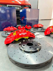 We manufacture premium quality carbon ceramic brakes discs rotors for LOTUS EMEYA 2024+ in any size

Specification:

Authentic APRacing CP7411 10 Pot Front Brake Calipers
Authentic APRacing CP9582 4 Pot Front Brake Calipers
Front disc: 420 mm, thickness 40 mm
Rear disc: 380 mm, thickness 28 mm
Material: Carbon Ceramic ( C / SiC) rings, Aluminium hat / bell

Includes: Carbon ceramic brake disсs / rotors, brake pads, brackets for calipers, hoses.

BRAKE DISCS ROTORS CAN BE MADE FOR YOUR CAR IN ANY SIZE AND UP