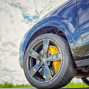 We manufacture premium quality carbon ceramic brakes discs rotors for PORSCHE CAYENNE 9Y 2018 - 2023 in any size

Specification:

Authentic Akebono 10 Pot Front Brake Calipers
Genuine Porsche 4 pot Rear Brake Calipers
Front disc: 420 mm, thickness 40 mm

Rear disc: 410 mm, thickness 32 mm
Material: Carbon Ceramic ( C / SiC) rings, Aluminium hat / bell

Includes: Carbon ceramic brake disсs / rotors, brake pads, brackets for calipers, hoses.

Fitment: Direct Bolt-On replace OE IRON

BRAKE DISCS ROTORS CAN BE 