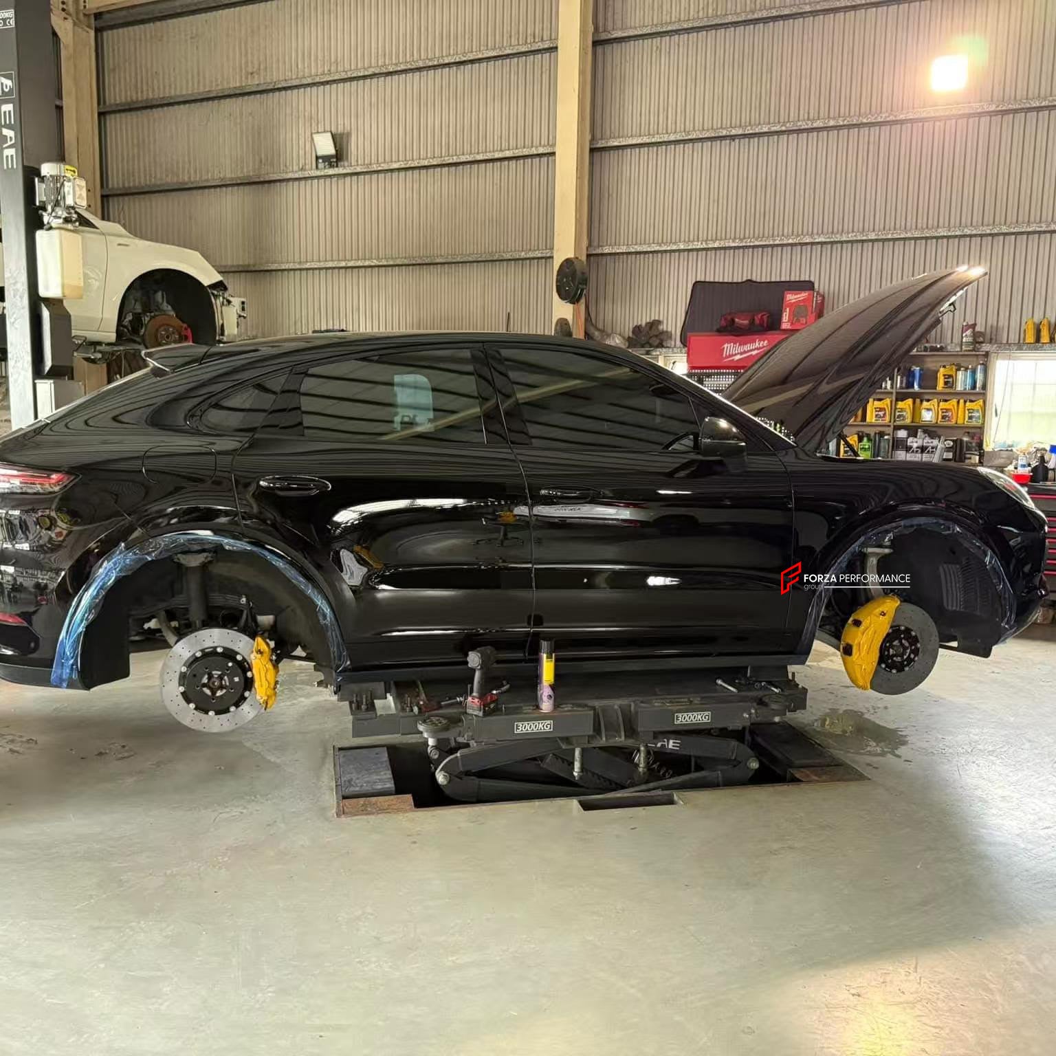 We manufacture premium quality carbon ceramic brakes discs rotors for PORSCHE CAYENNE 9Y 2018 - 2023 in any size

Specification:

Authentic Akebono 10 Pot Front Brake Calipers
Genuine Porsche 4 pot Rear Brake Calipers
Front disc: 420 mm, thickness 40 mm

Rear disc: 410 mm, thickness 32 mm
Material: Carbon Ceramic ( C / SiC) rings, Aluminium hat / bell

Includes: Carbon ceramic brake disсs / rotors, brake pads, brackets for calipers, hoses.

Fitment: Direct Bolt-On replace OE IRON

BRAKE DISCS ROTORS CAN BE 