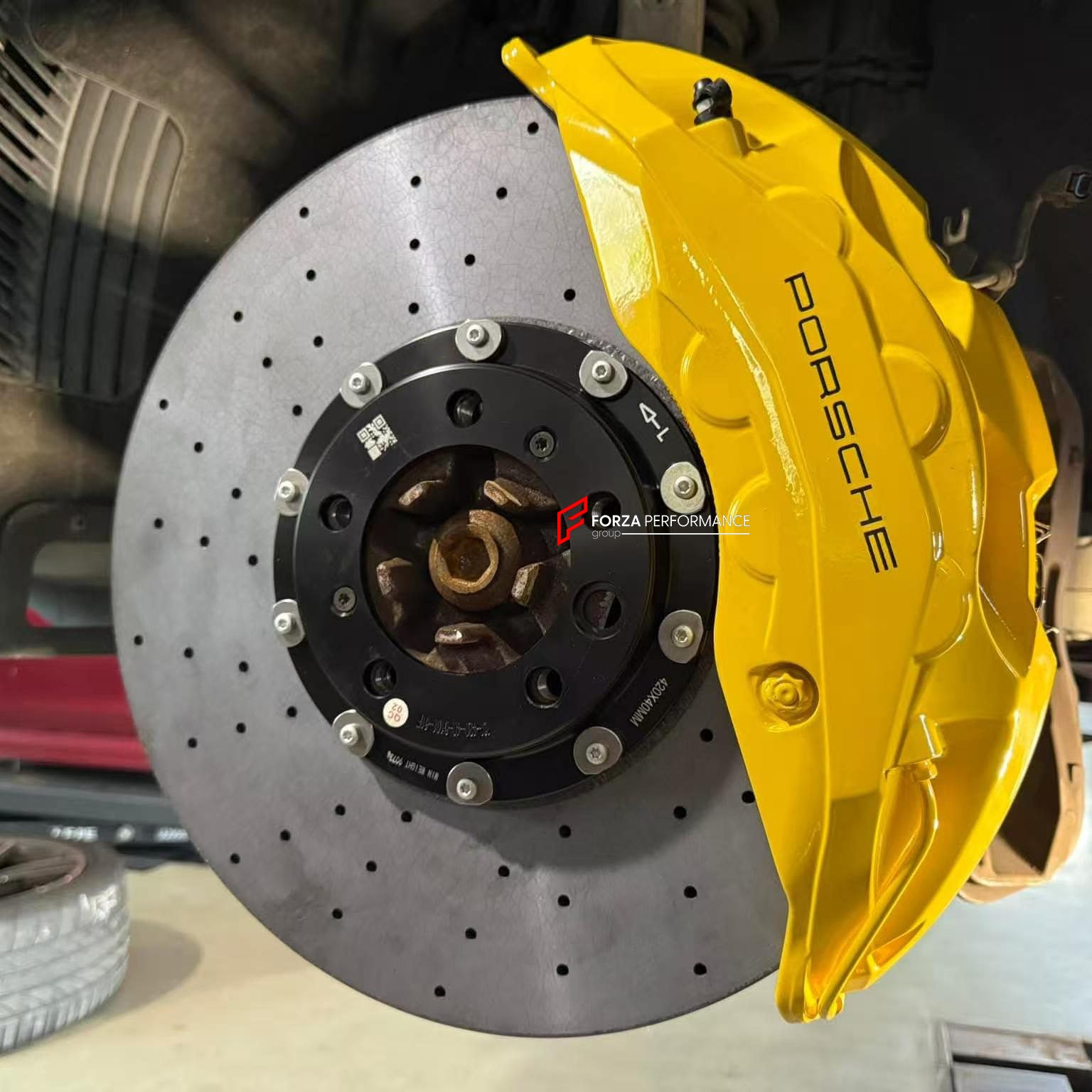 We manufacture premium quality carbon ceramic brakes discs rotors for PORSCHE CAYENNE 9Y 2018 - 2023 in any size

Specification:

Authentic Akebono 10 Pot Front Brake Calipers
Genuine Porsche 4 pot Rear Brake Calipers
Front disc: 420 mm, thickness 40 mm

Rear disc: 410 mm, thickness 32 mm
Material: Carbon Ceramic ( C / SiC) rings, Aluminium hat / bell

Includes: Carbon ceramic brake disсs / rotors, brake pads, brackets for calipers, hoses.

Fitment: Direct Bolt-On replace OE IRON

BRAKE DISCS ROTORS CAN BE 