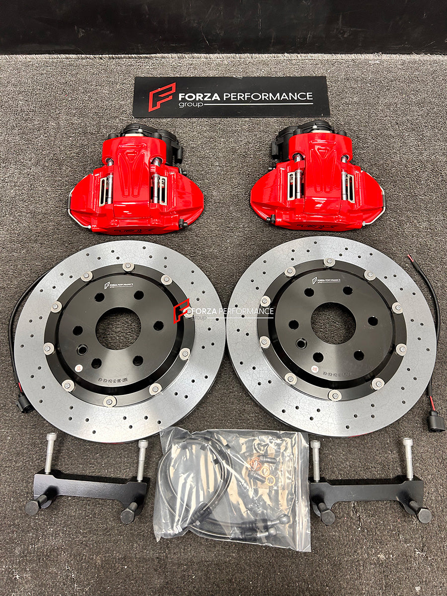 We manufacture premium quality carbon ceramic brakes discs rotors for RAM 1500 TRX 2021+ in any size

Specification:

Authentic Brembo X Style 6 Pot Front Brake Calipers
4 pot Rear Brake Calipers with Electric Parking Brake
Front disc: 405 mm, thickness 34 mm

Rear disc: 380 mm, thickness 28 mm
Material: Carbon Ceramic ( C / SiC) rings, Aluminium hat / bell

Includes: Carbon ceramic brake disсs / rotors, brake pads, brackets for calipers, hoses.

Fitment: Direct Bolt-On replace OE IRON

BRAKE DISCS ROTORS C