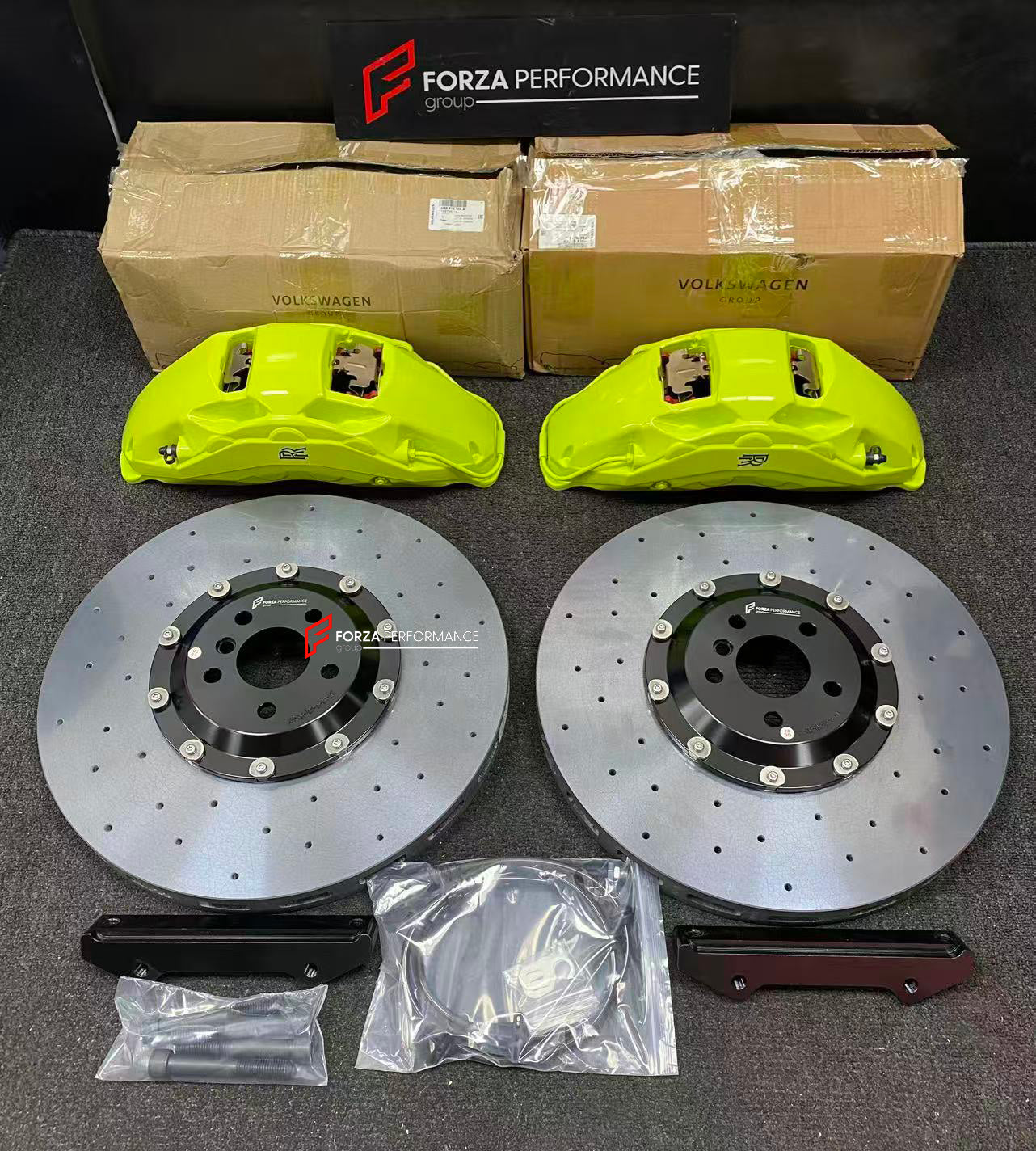 We manufacture premium quality carbon ceramic brakes discs rotors for ROLLS ROYCE CULLINAN SERIES 2 2024+ in any size

Specification:

Authentic Akebono 10 Pot Front Brake Calipers
Authentic Brembo 4 Pot Rear Brake Calipers
Electric Parking Brakes
Front disc: 440 mm, thickness 40 mm

Rear disc: 410 mm, thickness 32 mm
Material: Carbon Ceramic ( C / SiC) rings, Aluminium hat / bell

Includes: Carbon ceramic brake disсs / rotors, brake pads, brackets for calipers, hoses.

Fitment: Direct Bolt-On replace OE IR