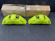 We manufacture premium quality carbon ceramic brakes discs rotors for ROLLS ROYCE CULLINAN SERIES 2 2024+ in any size

Specification:

Authentic Akebono 10 Pot Front Brake Calipers
Authentic Brembo 4 Pot Rear Brake Calipers
Electric Parking Brakes
Front disc: 440 mm, thickness 40 mm

Rear disc: 410 mm, thickness 32 mm
Material: Carbon Ceramic ( C / SiC) rings, Aluminium hat / bell

Includes: Carbon ceramic brake disсs / rotors, brake pads, brackets for calipers, hoses.

Fitment: Direct Bolt-On replace OE IR