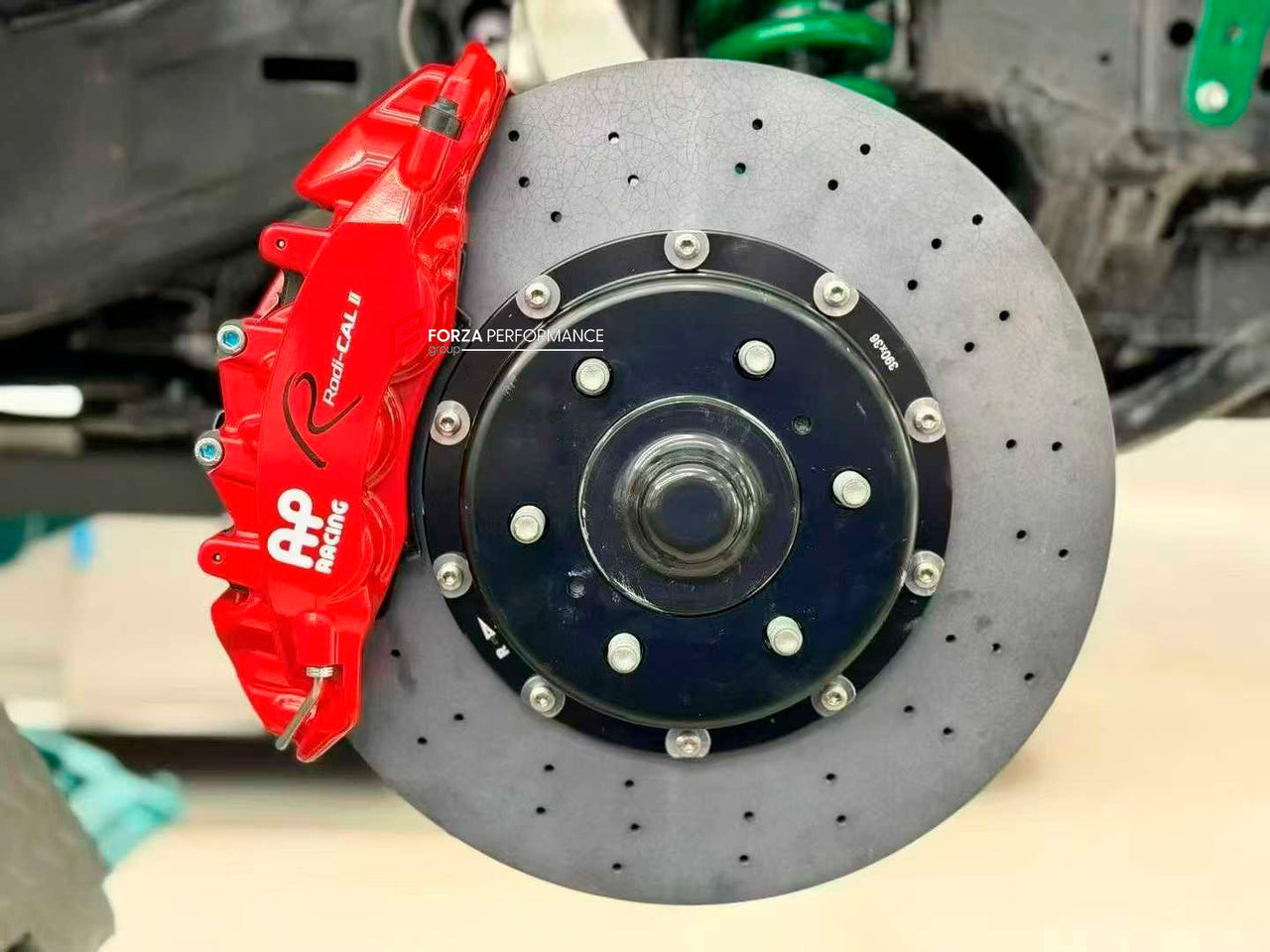 We manufacture premium quality carbon ceramic brakes discs rotors for TOYOTA LAND CRUISER 300 LC300 2021+ in any size

Specification:

Authentic AP Racing CP9560 6 Pot Front Brake Calipers
Authentic AP Racing CP9542 4 pot Rear Brake Calipers

Electric Parking Brakes
Front disc: 390 mm, thickness 36 mm

Rear disc: 380 mm, thickness 28 mm
Material: Carbon Ceramic ( C / SiC) rings, Aluminium hat / bell

Includes: Carbon ceramic brake disсs / rotors, brake pads, brackets for calipers, hoses.

Fitment: Direct Bo