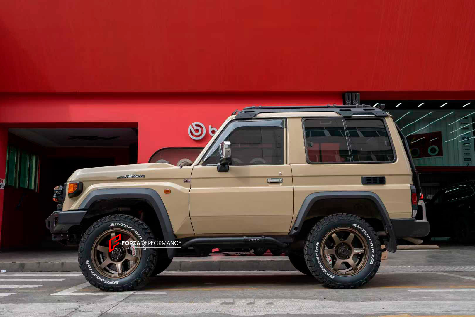 We manufacture premium quality carbon ceramic brakes discs rotors for TOYOTA LAND CRUISER 70 SERIES LC71 2023+ in any size

Specification:

Authentic Brembo 6 Pot Front Brake Calipers
Authentic Brembo 4&nbsp;pot Rear Brake Calipers

Electric Parking Brakes
Front disc

Rear disc
Material: Carbon Ceramic ( C / SiC) rings, Aluminium hat / bell

Includes: Carbon ceramic brake disсs / rotors, brake pads, brackets for calipers, hoses.

Fitment: Direct Bolt-On replace OE IRON

BRAKE DISCS ROTORS CAN BE MADE FOR YO