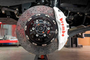 We manufacture premium quality carbon ceramic brakes discs rotors for TOYOTA LAND CRUISER 70 SERIES LC71 2023+ in any size

Specification:

Authentic Brembo 6 Pot Front Brake Calipers
Authentic Brembo 4&nbsp;pot Rear Brake Calipers

Electric Parking Brakes
Front disc

Rear disc
Material: Carbon Ceramic ( C / SiC) rings, Aluminium hat / bell

Includes: Carbon ceramic brake disсs / rotors, brake pads, brackets for calipers, hoses.

Fitment: Direct Bolt-On replace OE IRON

BRAKE DISCS ROTORS CAN BE MADE FOR YO