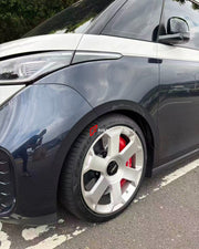 We manufacture premium quality carbon ceramic brakes discs rotors for VOLKSWAGEN ID. Buzz 2022+ in any size

Specification:

Authentic Akebono 10 Pot Front Brake Calipers
Front disc: 420 mm, thickness 40 mm

Material: Carbon Ceramic ( C / SiC) rings, Aluminium hat / bell

Includes: Carbon ceramic brake disсs / rotors, brake pads, brackets for calipers, hoses.

Fitment: Direct Bolt-On replace OE IRON

BRAKE DISCS ROTORS CAN BE MADE FOR YOUR CAR IN ANY SIZE AND UPGRADED FROM IRON / STEEL DISCS TO CARBON CERAM