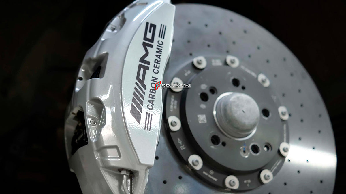 CARBON CERAMIC BIG BRAKE KIT BBK for MERCEDES BENZ S-CLASS S580 S500 S450 W223 2020+

Forza Performance Group offers various types of big brake kits, all types of aftermarket brake calipers, as well as genuine original brands of all types, such as AP Racing, Brembo, Akebono, AMG, M Performance, Audi, Porsche, Lamborghini, Toyota TRD, etc.

Material: Carbon Ceramic

Current set includes:

2x Genuine Mercedes Benz AMG 6 Pot Front Brake Calipers

2x Genuine Mercedes Benz AMG 1 pot Rear Brake Calipers
2x Front 