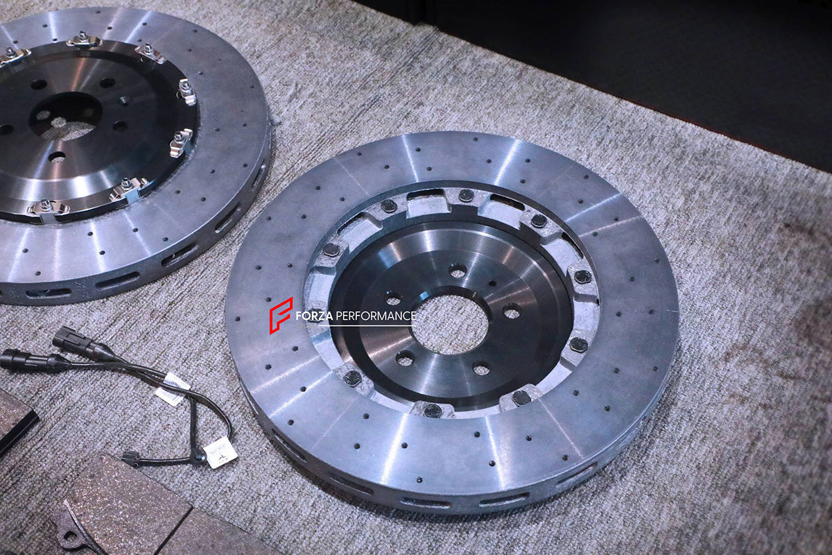 CARBON CERAMIC BIG BRAKE KIT for AUDI A6 ALLROAD C8 2019 - 2023

Forza Performance Group offers various types of big brake kits, all types of aftermarket brake calipers, as well as genuine original brands of all types, such as AP Racing, Brembo, Akebono, AMG, M Performance, Audi, Porsche, Lamborghini, Toyota TRD, etc.

Material: Carbon Ceramic

Current set includes:

2x Authentic Brembo GT6 6 Pot Front Brake Calipers

2x Front Brake Discs 380 mm

2x Brake Caliper Adapters
2x Brake Pads

PLEASE INCLUDE YOUR 