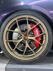 CARBON CERAMIC BIG BRAKE KIT for AUDI S4 B9 FACELIFT 2019+

Forza Performance Group offers various types of big brake kits, all types of aftermarket brake calipers, as well as genuine original brands of all types, such as AP Racing, Brembo, Akebono, AMG, M Performance, Audi, Porsche, Lamborghini, Toyota TRD, etc.

Material: Carbon Ceramic

Current set includes:

2x Authentic Ap Racing CP9571 6 Pot Front Brake Calipers

2x Front Brake Discs 380 mm

2x Brake Caliper Adapters
2x Brake Pads

PLEASE INCLUDE YOUR