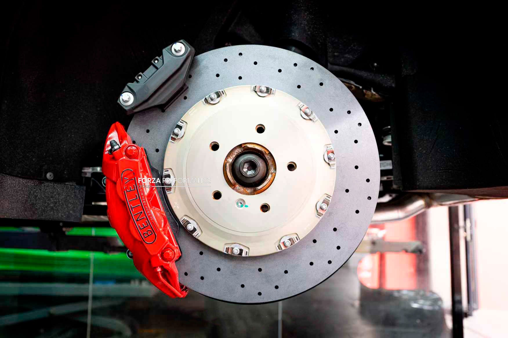 CARBON CERAMIC BIG BRAKE KIT for BENTLEY BENTAYGA PL71 FACELIFT 2020+

Forza Performance Group offers various types of big brake kits, all types of aftermarket brake calipers, as well as genuine original brands of all types, such as AP Racing, Brembo, Akebono, AMG, M Performance, Audi, Porsche, Lamborghini, Toyota TRD, etc.

Material: Carbon Ceramic

Current set includes:

2x Authentic Akebono 10 Pot Front Brake Calipers

2x Authentic Brembo 4 pot Rear Brake Calipers
2x Electronic Parking Brakes
2x Front Br