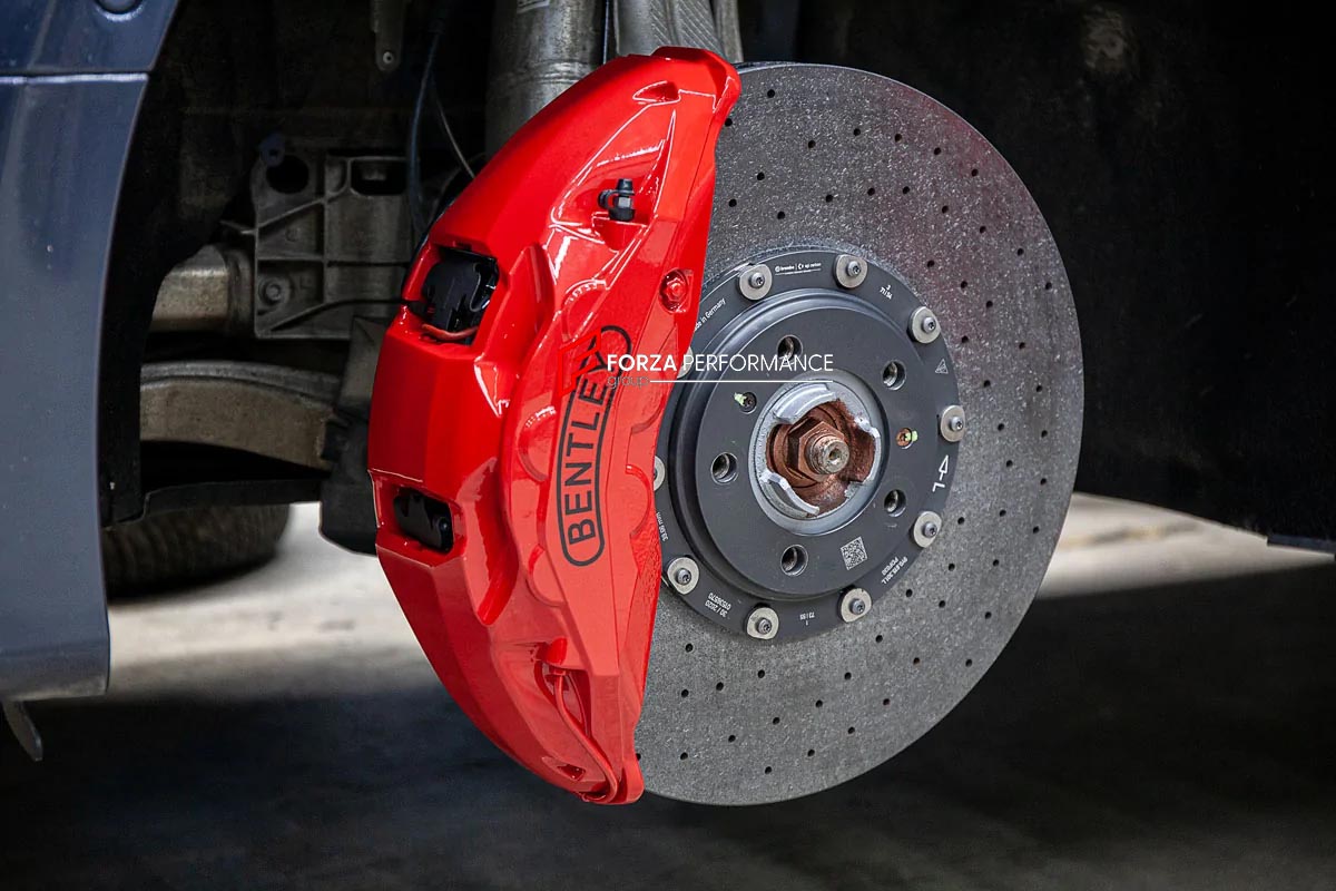 CARBON CERAMIC BIG BRAKE KIT for BENTLEY FLYING SPUR 2019+

Forza Performance Group offers various types of big brake kits, all types of aftermarket brake calipers, as well as genuine original brands of all types, such as AP Racing, Brembo, Akebono, AMG, M Performance, Audi, Porsche, Lamborghini, Toyota TRD, etc.

Material: Carbon Ceramic

Current set includes:

2x Authentic Akebono 10 Pot Front Brake Calipers

2x Authentic Brembo 4 pot Rear Brake Calipers

2x Front Brake Discs 420 mm

2x Rear Brake Discs 4