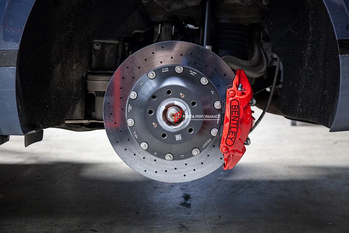 CARBON CERAMIC BIG BRAKE KIT for BENTLEY FLYING SPUR 2019+

Forza Performance Group offers various types of big brake kits, all types of aftermarket brake calipers, as well as genuine original brands of all types, such as AP Racing, Brembo, Akebono, AMG, M Performance, Audi, Porsche, Lamborghini, Toyota TRD, etc.

Material: Carbon Ceramic

Current set includes:

2x Authentic Akebono 10 Pot Front Brake Calipers

2x Authentic Brembo 4 pot Rear Brake Calipers

2x Front Brake Discs 420 mm

2x Rear Brake Discs 4