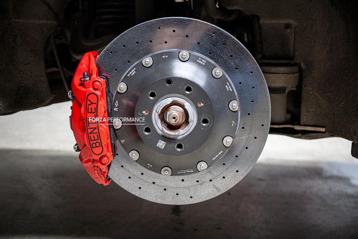 CARBON CERAMIC BIG BRAKE KIT for BENTLEY FLYING SPUR 2019+

Forza Performance Group offers various types of big brake kits, all types of aftermarket brake calipers, as well as genuine original brands of all types, such as AP Racing, Brembo, Akebono, AMG, M Performance, Audi, Porsche, Lamborghini, Toyota TRD, etc.

Material: Carbon Ceramic

Current set includes:

2x Authentic Akebono 10 Pot Front Brake Calipers

2x Authentic Brembo 4 pot Rear Brake Calipers

2x Front Brake Discs 420 mm

2x Rear Brake Discs 4