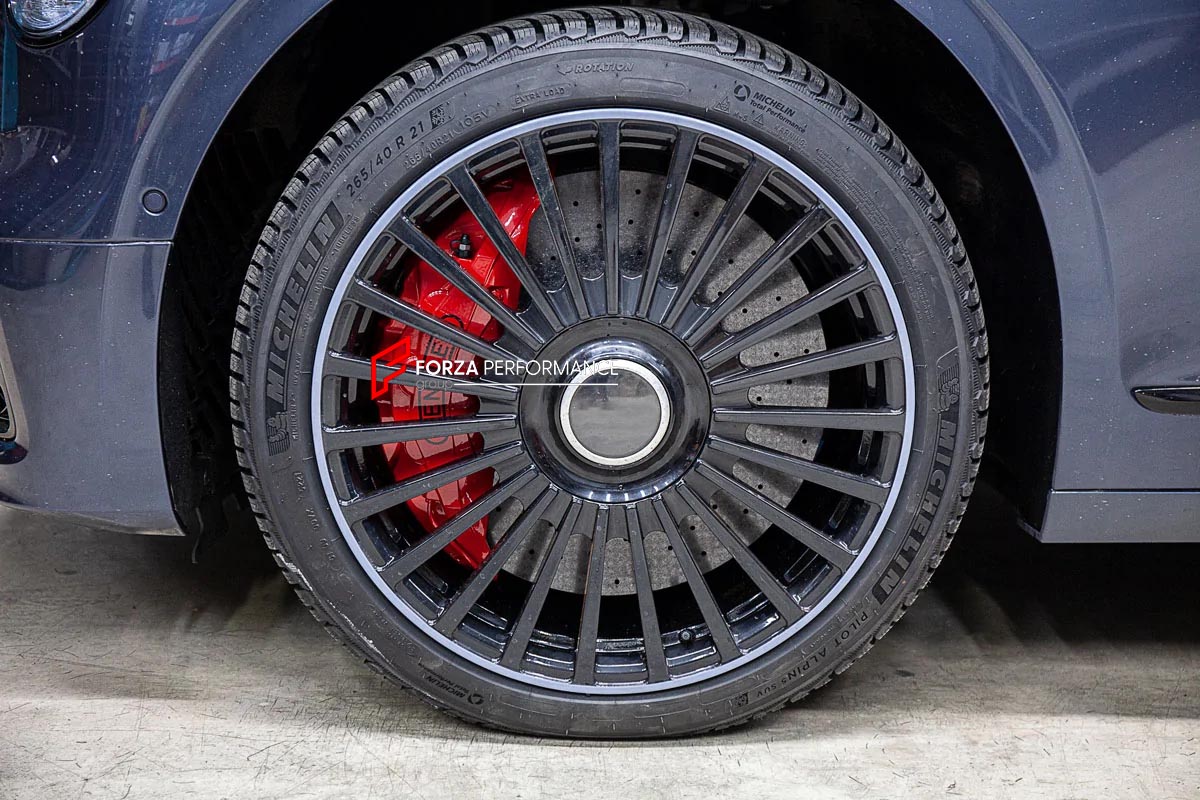 CARBON CERAMIC BIG BRAKE KIT for BENTLEY FLYING SPUR 2019+

Forza Performance Group offers various types of big brake kits, all types of aftermarket brake calipers, as well as genuine original brands of all types, such as AP Racing, Brembo, Akebono, AMG, M Performance, Audi, Porsche, Lamborghini, Toyota TRD, etc.

Material: Carbon Ceramic

Current set includes:

2x Authentic Akebono 10 Pot Front Brake Calipers

2x Authentic Brembo 4 pot Rear Brake Calipers

2x Front Brake Discs 420 mm

2x Rear Brake Discs 4