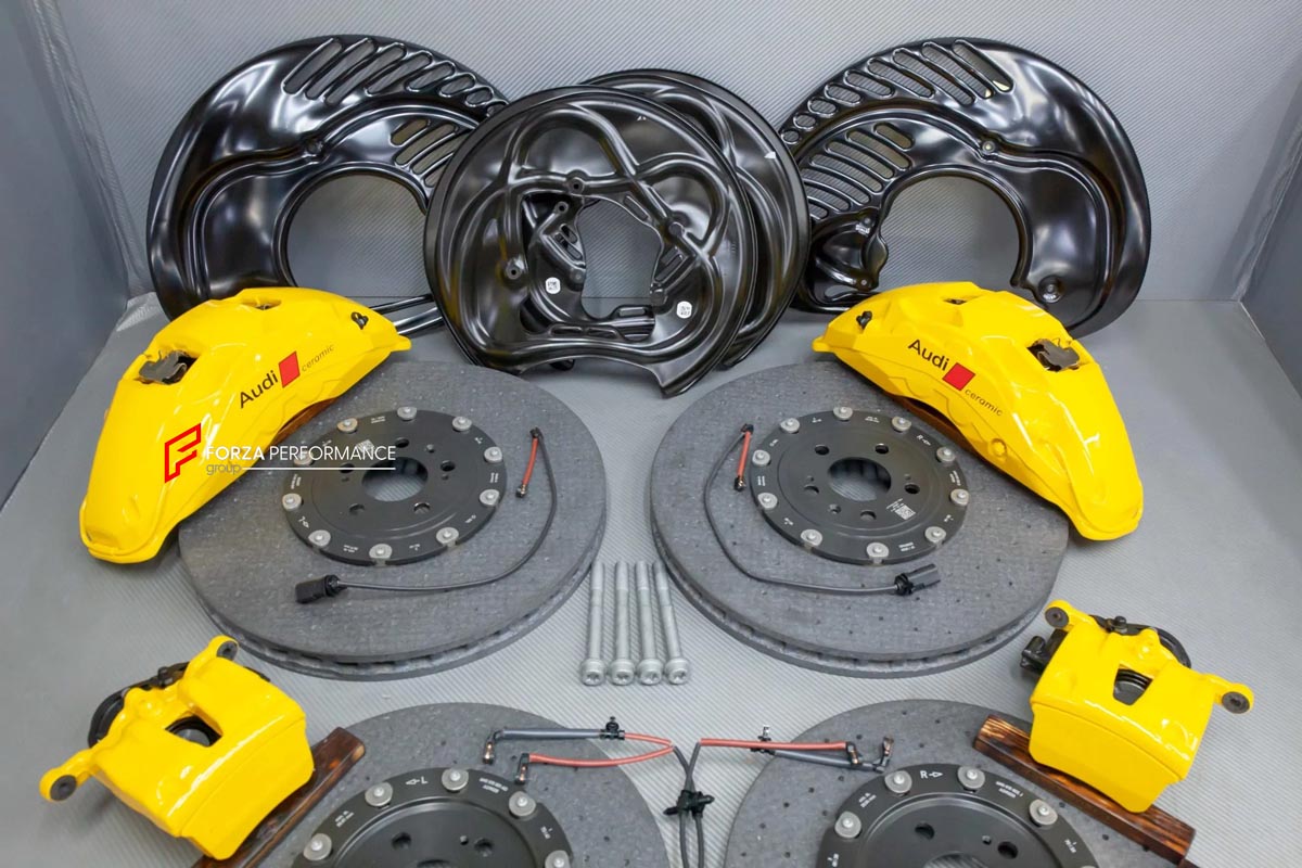CARBON CERAMIC BIG BRAKE KIT for BIG BRAKE KIT for AUDI RS Q8 4M 2019 - 2024

Forza Performance Group offers various types of big brake kits, all types of aftermarket brake calipers, as well as genuine original brands of all types, such as AP Racing, Brembo, Akebono, AMG, M Performance, Audi, Porsche, Lamborghini, Toyota TRD, etc.

Material: Carbon Ceramic

Current set includes:

2x Authentic Akebono 10 Pot Front Brake Calipers
2x 1 pot Rear Brake Calipers
2x Front Brake Discs 440 mm

2x Rear Brake Discs 37