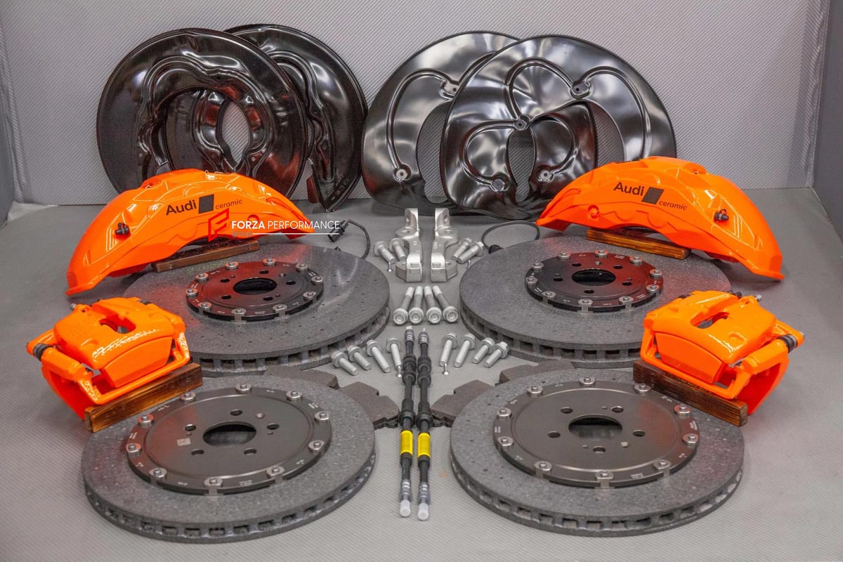 CARBON CERAMIC BIG BRAKE KIT for BIG BRAKE KIT for AUDI RS6 C7 2013 - 2018

Forza Performance Group offers various types of big brake kits, all types of aftermarket brake calipers, as well as genuine original brands of all types, such as AP Racing, Brembo, Akebono, AMG, M Performance, Audi, Porsche, Lamborghini, Toyota TRD, etc.

Material: Carbon Ceramic

Current set includes:

2x Authentic Akebono 10 Pot Front Brake Calipers
2x 1 pot Rear Brake Calipers
2x Front Brake Discs 420 mm

2x Rear Brake Discs 370 