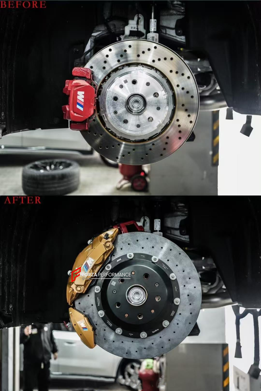 CARBON CERAMIC BIG BRAKE KIT for BIG BRAKE KIT for BMW M5 G90 G99 2024+

Forza Performance Group offers various types of big brake kits, all types of aftermarket brake calipers, as well as genuine original brands of all types, such as AP Racing, Brembo, Akebono, AMG, M Performance, Audi, Porsche, Lamborghini, Toyota TRD, etc.

Material: Carbon Ceramic

Current set includes:

2x Authentic Akebono 10 Pot Front Brake Calipers
2x Authentic Brembo 4 pot Rear Brake Calipers with EPB
2x Front Brake Discs

2x Rear 