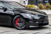 CARBON CERAMIC BIG BRAKE KIT for BIG BRAKE KIT for TESLA MODEL S PLAID 2021+

Forza Performance Group offers various types of big brake kits, all types of aftermarket brake calipers, as well as genuine original brands of all types, such as AP Racing, Brembo, Akebono, AMG, M Performance, Audi, Porsche, Lamborghini, Toyota TRD, etc.

Material: Carbon Ceramic

Current set includes:

2x Authentic Akebono 10 Pot Front Brake Calipers

2x Front Brake Discs 420 mm

2x Brake Caliper Adapters
2x Brake Pads

PLEASE IN