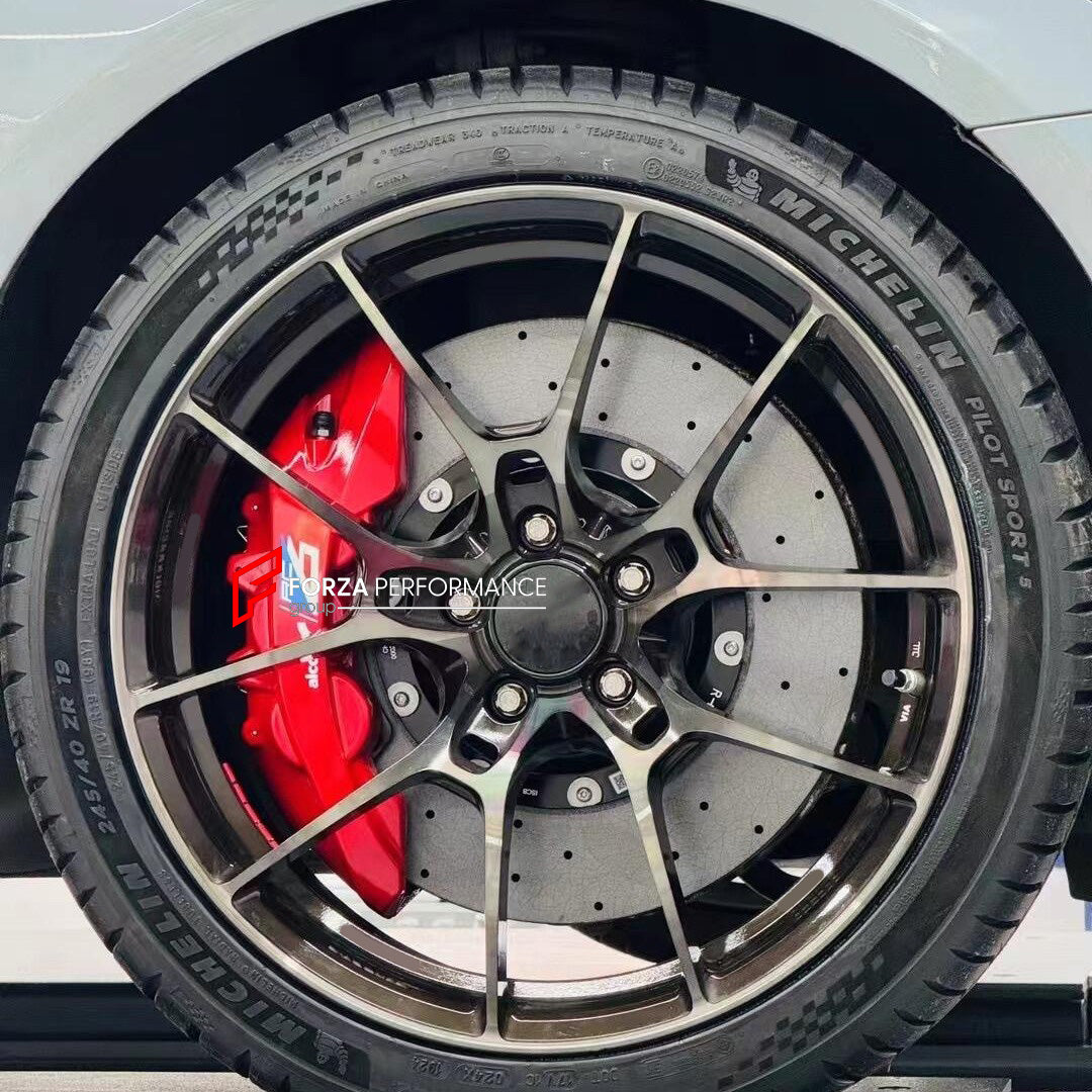 CARBON CERAMIC BIG BRAKE KIT for BMW 5-SERIES 540i G30 LCI 2020 - 2024

Forza Performance Group offers various types of big brake kits, all types of aftermarket brake calipers, as well as genuine original brands of all types, such as AP Racing, Brembo, Akebono, AMG, M Performance, Audi, Porsche, Lamborghini, Toyota TRD, etc.

Material: Carbon Ceramic

Current set includes:

2x Authentic Alcon AC6 6 Pot Front Brake Calipers

2x Authentic Alcon RC4 4 pot Rear Brake Calipers
2x Authentic Belfe Electric Parking