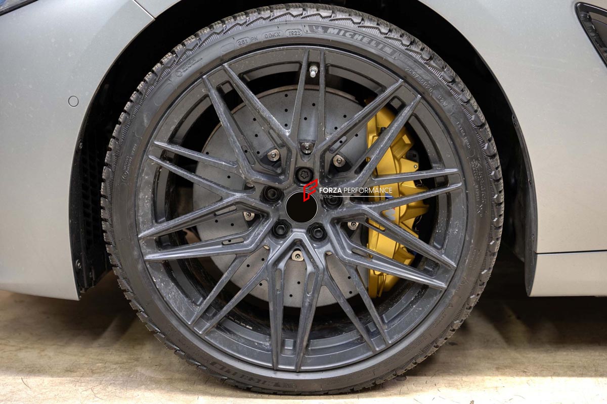 CARBON CERAMIC BIG BRAKE KIT for BMW 8 SERIES M850i G14 G15 G16 2018 - 2022

Forza Performance Group offers various types of big brake kits, all types of aftermarket brake calipers, as well as genuine original brands of all types, such as AP Racing, Brembo, Akebono, AMG, M Performance, Audi, Porsche, Lamborghini, Toyota TRD, etc.

Material: Carbon Ceramic

Current set includes:

2x Authentic Brembo 6 Pot Front Brake Calipers
2x 1 pot Rear Brake Calipers
2x Front Brake Discs 400 mm

2x Rear Brake Discs 398 m