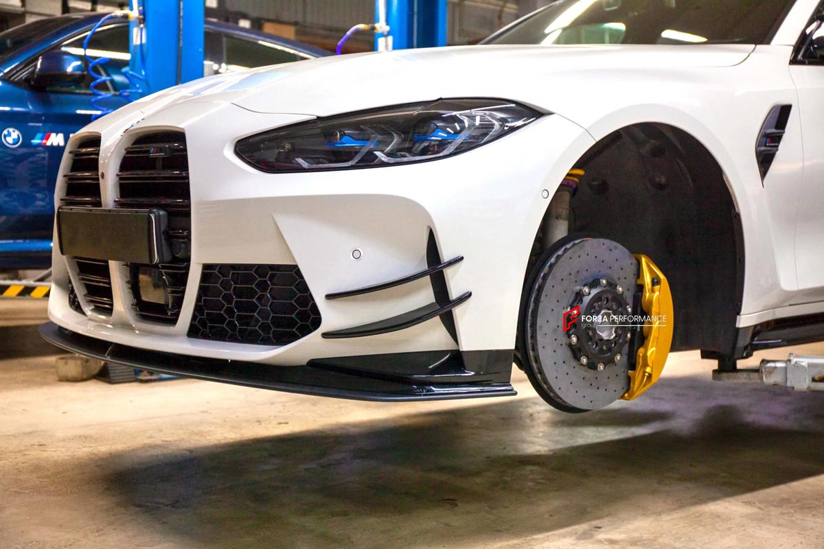 CARBON CERAMIC BIG BRAKE KIT for BMW M3 COMPETITION G80 2020 - 2024

Forza Performance Group offers various types of big brake kits, all types of aftermarket brake calipers, as well as genuine original brands of all types, such as AP Racing, Brembo, Akebono, AMG, M Performance, Audi, Porsche, Lamborghini, Toyota TRD, etc.

Material: Carbon Ceramic

Current set includes:

2x 6 Pot Front Brake Calipers

2x 4 pot Rear Brake Calipers
2x Front Brake Discs 400 mm
2x Rear Brake Discs 380 mm
2x Brake Caliper Adapte
