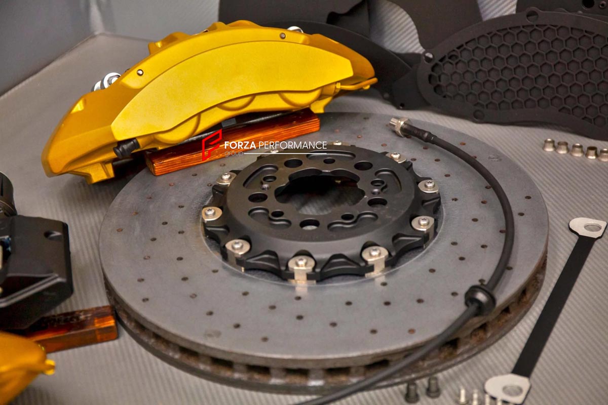 CARBON CERAMIC BIG BRAKE KIT for BMW M3 COMPETITION G80 2020 - 2024

Forza Performance Group offers various types of big brake kits, all types of aftermarket brake calipers, as well as genuine original brands of all types, such as AP Racing, Brembo, Akebono, AMG, M Performance, Audi, Porsche, Lamborghini, Toyota TRD, etc.

Material: Carbon Ceramic

Current set includes:

2x 6 Pot Front Brake Calipers

2x 4 pot Rear Brake Calipers
2x Front Brake Discs 400 mm
2x Rear Brake Discs 380 mm
2x Brake Caliper Adapte