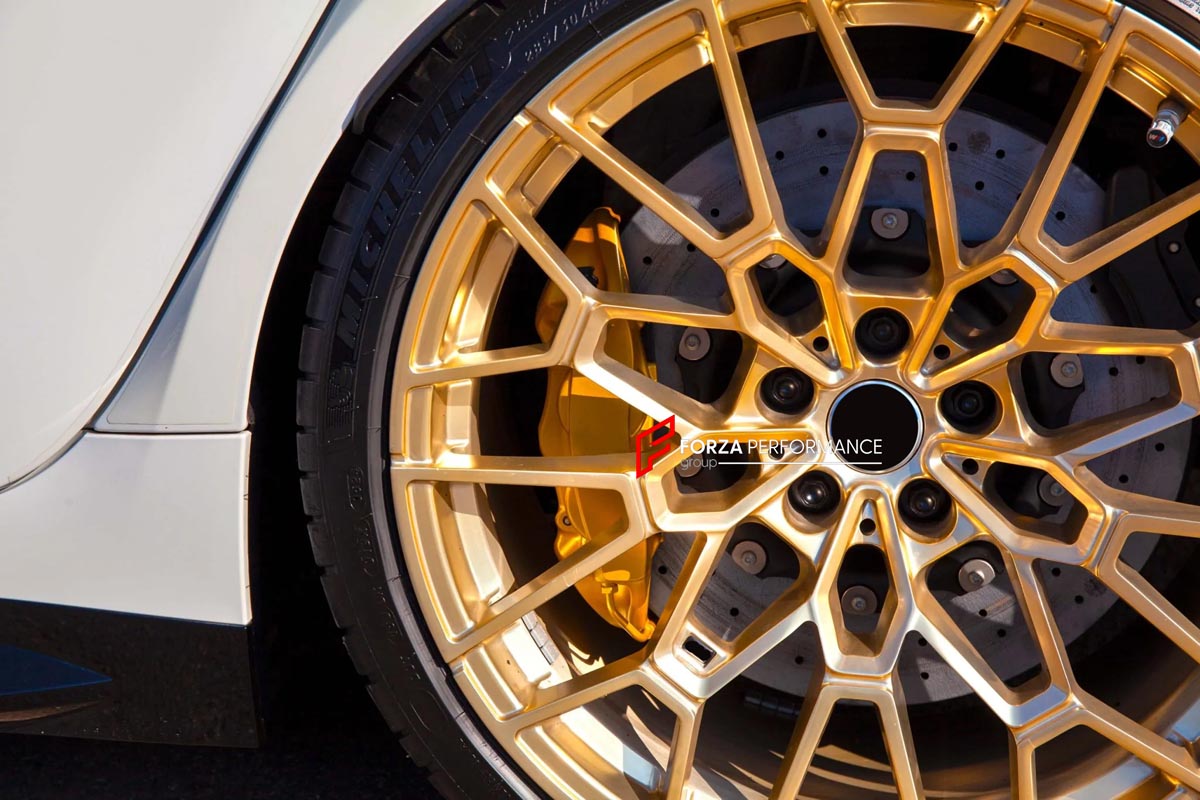 CARBON CERAMIC BIG BRAKE KIT for BMW M3 COMPETITION G80 2020 - 2024

Forza Performance Group offers various types of big brake kits, all types of aftermarket brake calipers, as well as genuine original brands of all types, such as AP Racing, Brembo, Akebono, AMG, M Performance, Audi, Porsche, Lamborghini, Toyota TRD, etc.

Material: Carbon Ceramic

Current set includes:

2x 6 Pot Front Brake Calipers

2x 4 pot Rear Brake Calipers
2x Front Brake Discs 400 mm
2x Rear Brake Discs 380 mm
2x Brake Caliper Adapte