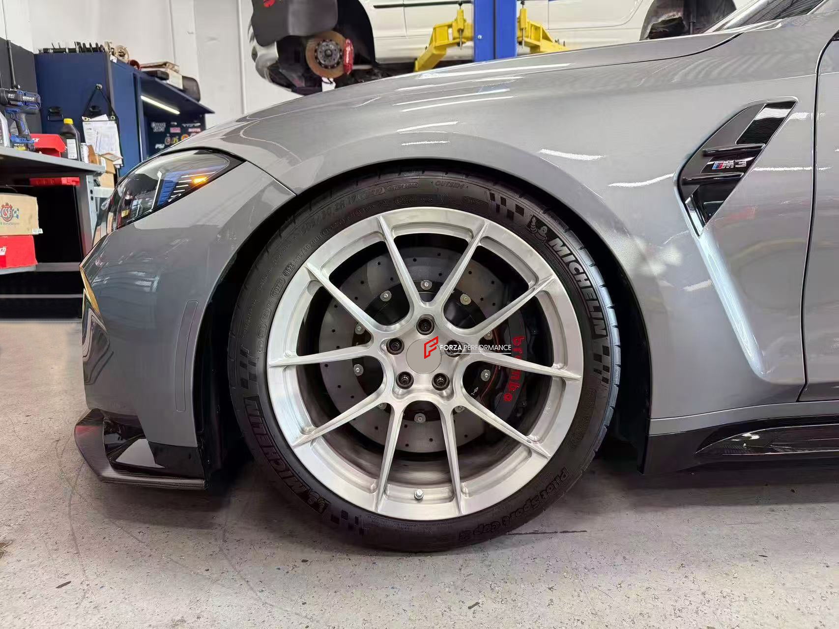 CARBON CERAMIC BIG BRAKE KIT for BMW M3 G80 FACELIFT 2024+

Forza Performance Group offers various types of big brake kits, all types of aftermarket brake calipers, as well as genuine original brands of all types, such as AP Racing, Brembo, Akebono, AMG, M Performance, Audi, Porsche, Lamborghini, Toyota TRD, etc.

Material: Carbon Ceramic

Current set includes:

2x Authentic Brembo GTS 6 Pot Front Brake Calipers

2x Authentic Brembo GTS 4 pot Rear Brake Calipers
2x Electronic Parking Brakes
2x Front Brake D
