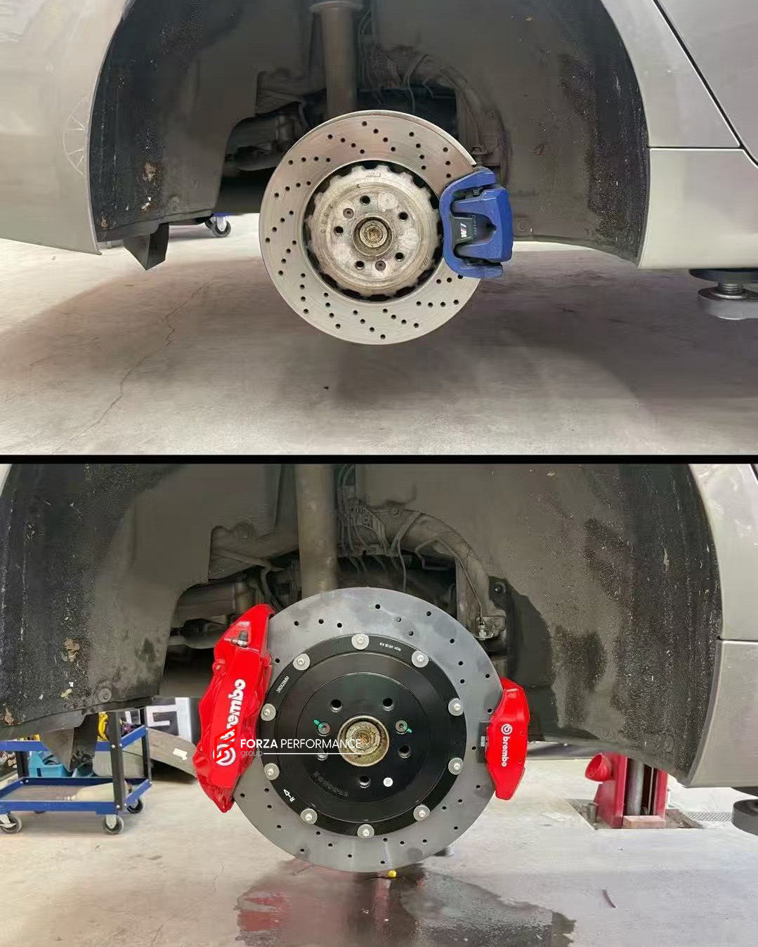 CARBON CERAMIC BIG BRAKE KIT for BMW M5 F90 2020+

Forza Performance Group offers various types of big brake kits, all types of aftermarket brake calipers, as well as genuine original brands of all types, such as AP Racing, Brembo, Akebono, AMG, M Performance, Audi, Porsche, Lamborghini, Toyota TRD, etc.

Material: Carbon Ceramic

Current set includes:

2x Authentic Brembo GT6 6 Pot Front Brake Calipers
2x Authentic Brembo GT4 4 pot Rear Brake Calipers
2x Authentic Brembo Electronic Handbrake
2x Front Brake