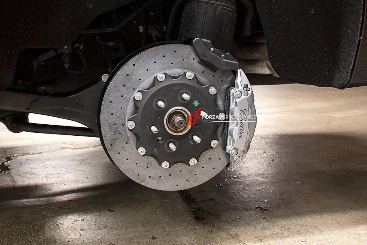 CARBON CERAMIC BIG BRAKE KIT for CADILLAC ESCALADE 2021 - 2024

Forza Performance Group offers various types of big brake kits, all types of aftermarket brake calipers, as well as genuine original brands of all types, such as AP Racing, Brembo, Akebono, AMG, M Performance, Audi, Porsche, Lamborghini, Toyota TRD, etc.

Material: Carbon Ceramic

Current set includes:

2x Authentic Akebono 10 pot Front Brake Calipers
2x Authentic Brembo 4 pot Rear Brake Calipers
2x Authentic Brembo Electronic Parking Brakes
2x