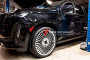 CARBON CERAMIC BIG BRAKE KIT for CADILLAC ESCALADE 2021 - 2024

Forza Performance Group offers various types of big brake kits, all types of aftermarket brake calipers, as well as genuine original brands of all types, such as AP Racing, Brembo, Akebono, AMG, M Performance, Audi, Porsche, Lamborghini, Toyota TRD, etc.

Material: Carbon Ceramic

Current set includes:

2x Authentic Akebono 10 pot Front Brake Calipers
2x Authentic Brembo 4 pot Rear Brake Calipers
2x Authentic Brembo Electronic Parking Brakes
2x