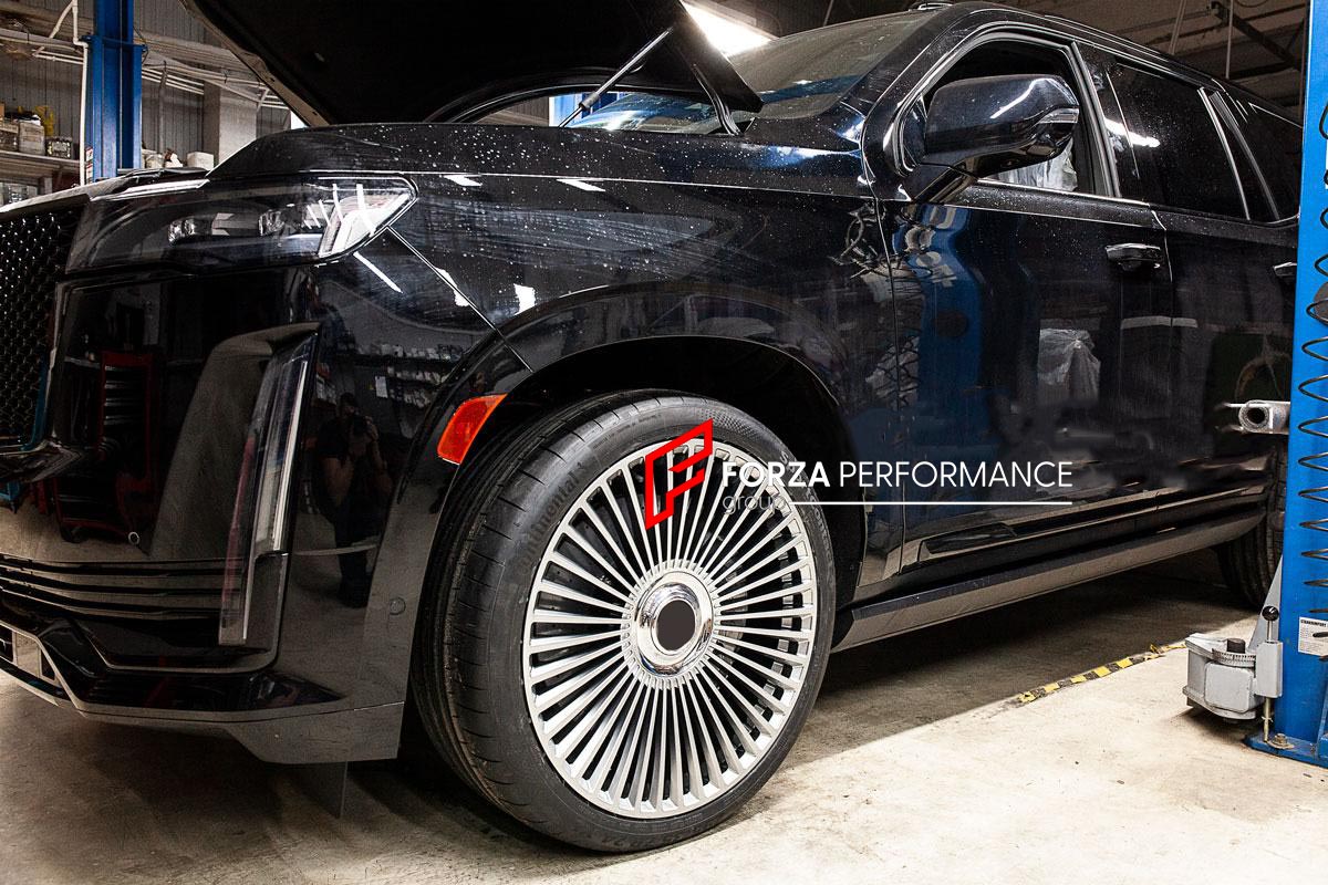 CARBON CERAMIC BIG BRAKE KIT for CADILLAC ESCALADE 2021 - 2024

Forza Performance Group offers various types of big brake kits, all types of aftermarket brake calipers, as well as genuine original brands of all types, such as AP Racing, Brembo, Akebono, AMG, M Performance, Audi, Porsche, Lamborghini, Toyota TRD, etc.

Material: Carbon Ceramic

Current set includes:

2x Authentic Akebono 10 pot Front Brake Calipers
2x Authentic Brembo 4 pot Rear Brake Calipers
2x Authentic Brembo Electronic Parking Brakes
2x