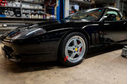 CARBON CERAMIC BIG BRAKE KIT for FERRARI 550 MARANELLO 1996 - 2002

Forza Performance Group offers various types of big brake kits, all types of aftermarket brake calipers, as well as genuine original brands of all types, such as AP Racing, Brembo, Akebono, AMG, M Performance, Audi, Porsche, Lamborghini, Toyota TRD, etc.

Material: Carbon Ceramic

Current set includes:

2x 6 Pot Front Brake Calipers

2x 4 pot Rear Brake Calipers
2x Front Brake Discs 355 mm
2x Rear Brake Discs 356 mm
2x Brake Caliper Adapter