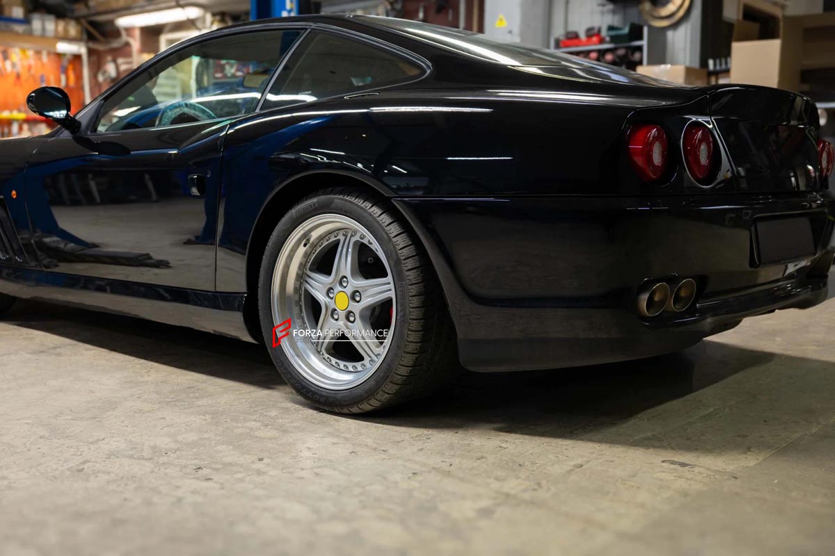 CARBON CERAMIC BIG BRAKE KIT for FERRARI 550 MARANELLO 1996 - 2002

Forza Performance Group offers various types of big brake kits, all types of aftermarket brake calipers, as well as genuine original brands of all types, such as AP Racing, Brembo, Akebono, AMG, M Performance, Audi, Porsche, Lamborghini, Toyota TRD, etc.

Material: Carbon Ceramic

Current set includes:

2x 6 Pot Front Brake Calipers

2x 4 pot Rear Brake Calipers
2x Front Brake Discs 355 mm
2x Rear Brake Discs 356 mm
2x Brake Caliper Adapter