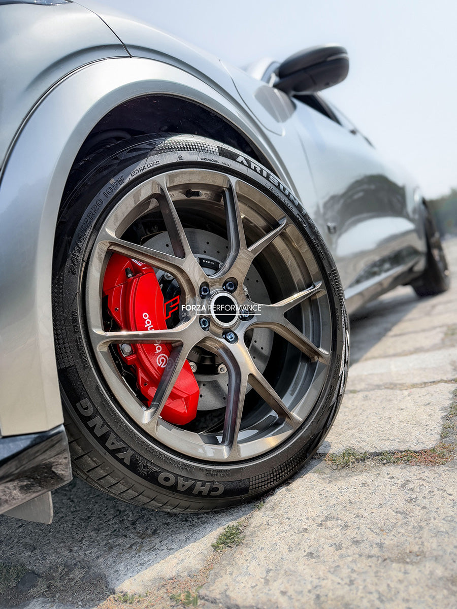 CARBON CERAMIC BIG BRAKE KIT for FORD MUSTANG MACH-E 2020+

Forza Performance Group offers various types of big brake kits, all types of aftermarket brake calipers, as well as genuine original brands of all types, such as AP Racing, Brembo, Akebono, AMG, M Performance, Audi, Porsche, Lamborghini, Toyota TRD, etc.

Material: Carbon Ceramic

Current set includes:

2x Brembo X Style Front Brake Calipers

2x Front Brake Discs 380 mm

2x Brake Caliper Adapters
2x Brake Pads

PLEASE INCLUDE YOUR VIN, MODEL AND YE