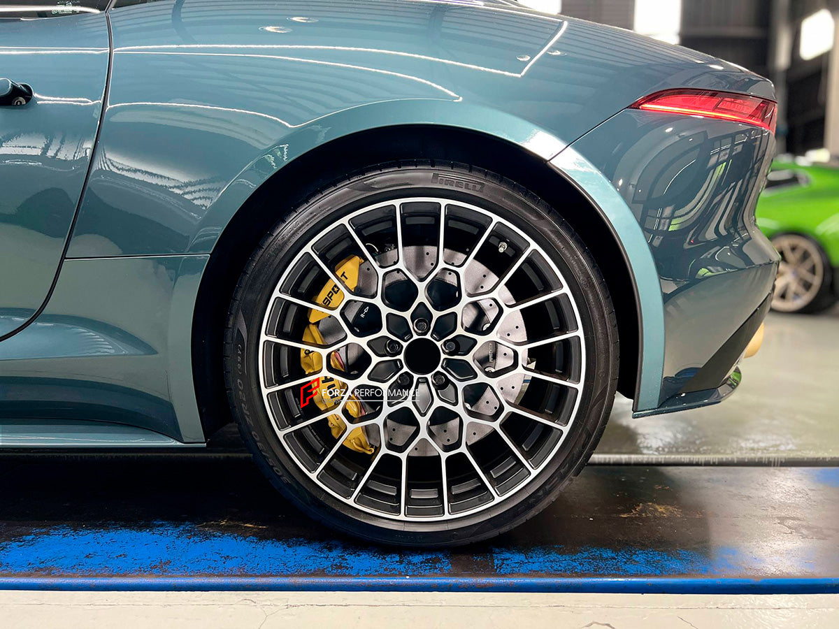 CARBON CERAMIC BIG BRAKE KIT for JAGUAR F-TYPE X152 FACELIFT 2 2020+

Forza Performance Group offers various types of big brake kits, all types of aftermarket brake calipers, as well as genuine original brands of all types, such as AP Racing, Brembo, Akebono, AMG, M Performance, Audi, Porsche, Lamborghini, Toyota TRD, etc.

Material: Carbon Ceramic

Current set includes:

2x Authentic Brembo GTS6 6 pot Front Brake Calipers

2x Authentic Brembo GTS4 4 pot Rear Brake Calipers with EPB
2x Front Brake Discs 405