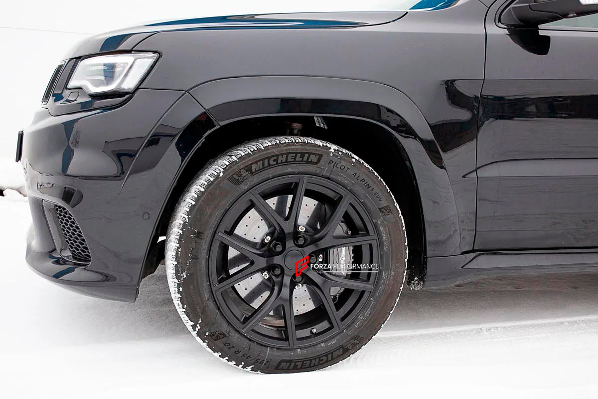 CARBON CERAMIC BIG BRAKE KIT for JEEP GRAND CHEROKEE TRACKHAWK WK2 2018 - 2023

Forza Performance Group offers various types of big brake kits, all types of aftermarket brake calipers, as well as genuine original brands of all types, such as AP Racing, Brembo, Akebono, AMG, M Performance, Audi, Porsche, Lamborghini, Toyota TRD, etc.

Current set includes:

2x 6 Pot Front Brake Calipers
4 pot Rear Brake Calipers
2x Front Brake Discs 402 mm

2x Rear Brake Discs 380 mm
2x Brake Caliper Adapters
4x Brake Pads

